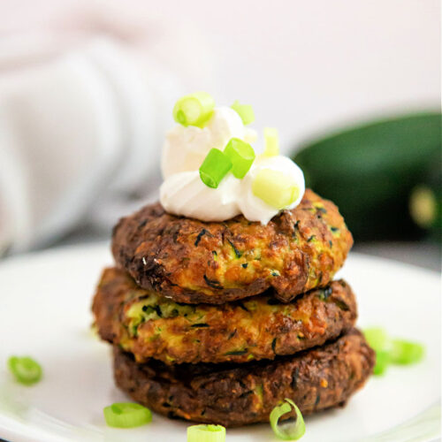 Crispy Air Fryer Zucchini Fritters Ninja Foodi Zucchini Fritters