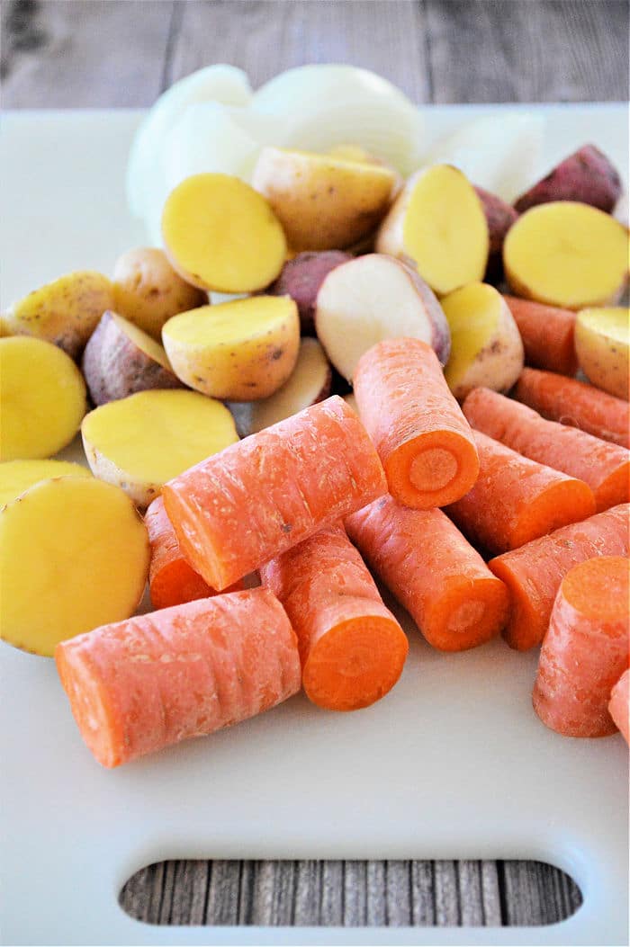 carrots and potatoes