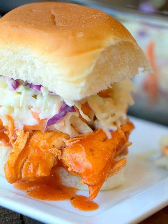 Shredded Buffalo Chicken Sandwich · The Typical Mom
