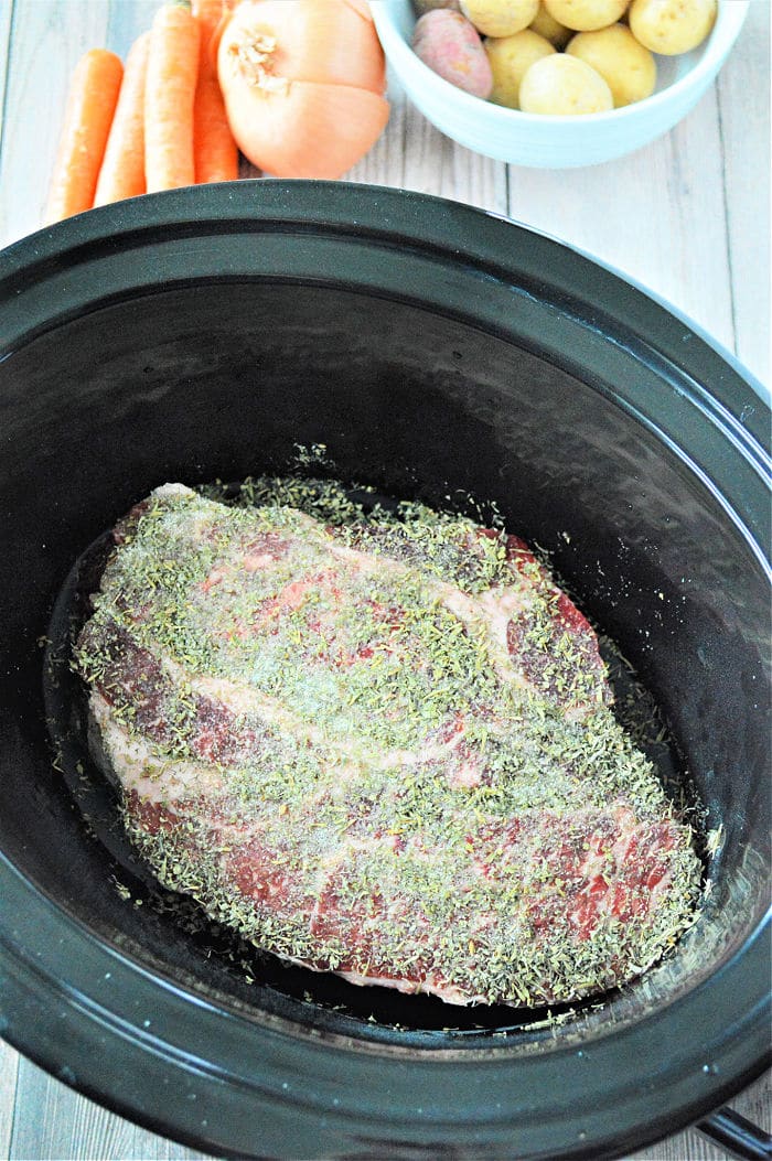 frozen Roast in crockpot