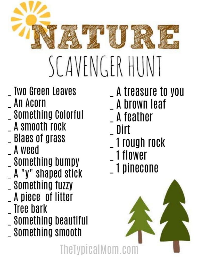 Camping Scavenger Hunt for Kids · The Typical Mom