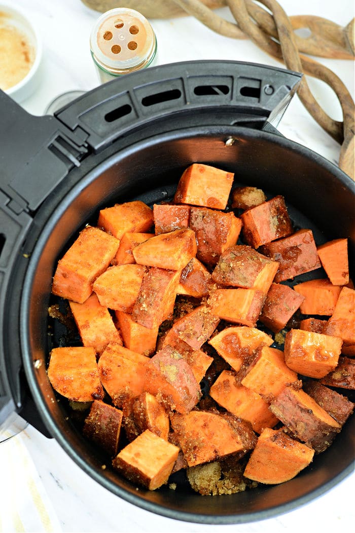 Air Fryer Sweet Potato Cubes - Clean Plate Mama