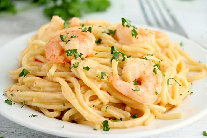 Instant Pot Shrimp Alfredo · The Typical Mom