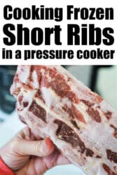 Pressure Cooker Short Ribs Recipe (Frozen or Fresh)