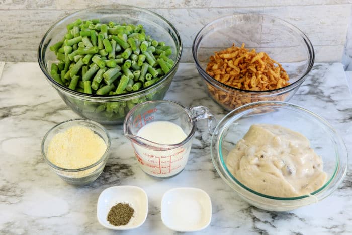 Green Bean Casserole ingredients