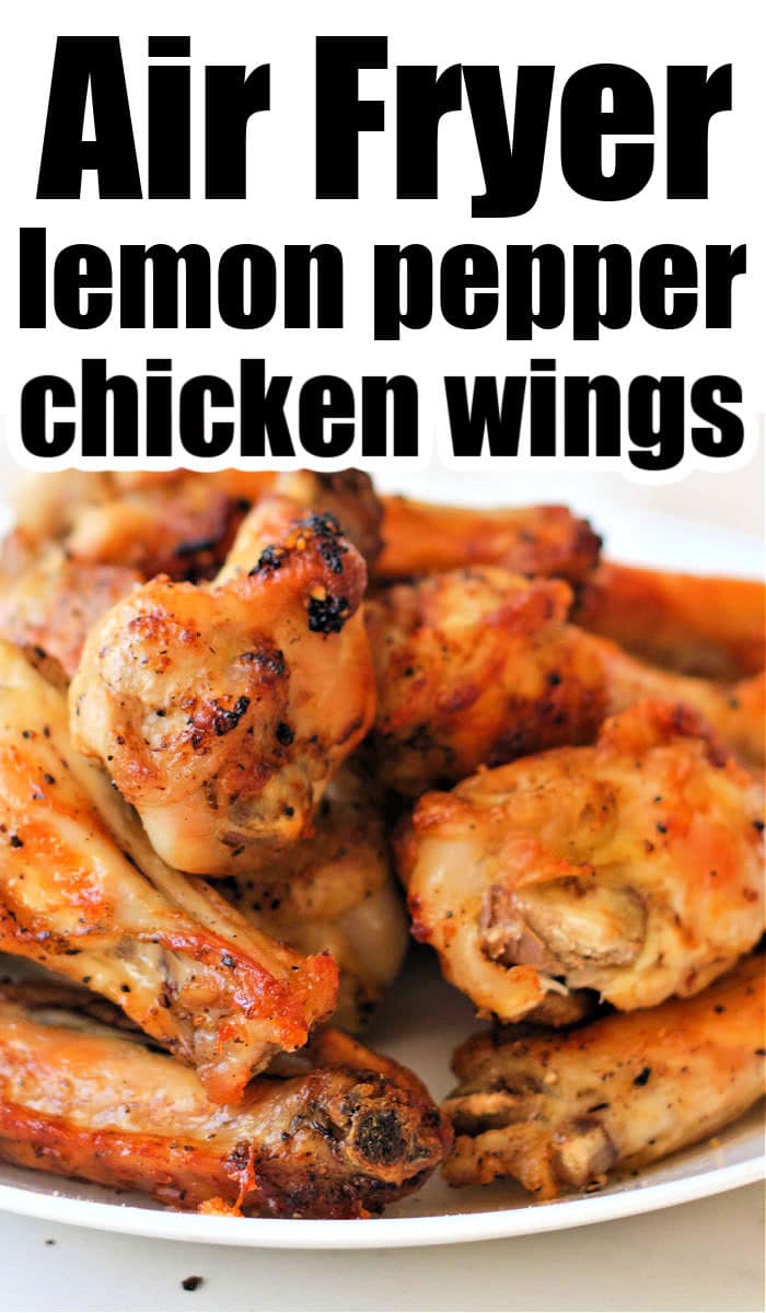 Air Fryer Lemon Pepper Chicken Wings • Domestic Superhero