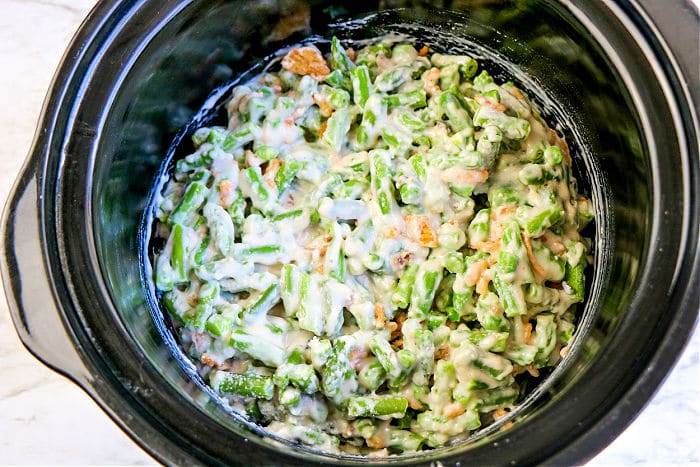 Crockpot Green Bean Casserole Recipe - The Cookie Rookie®