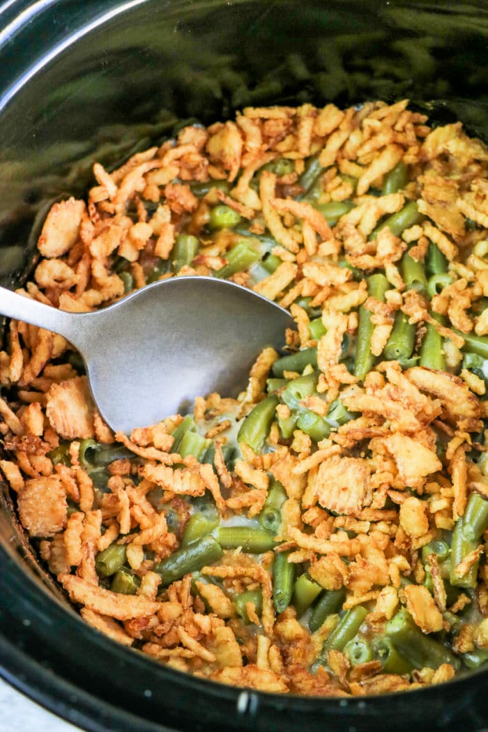 green bean casserole crockpot