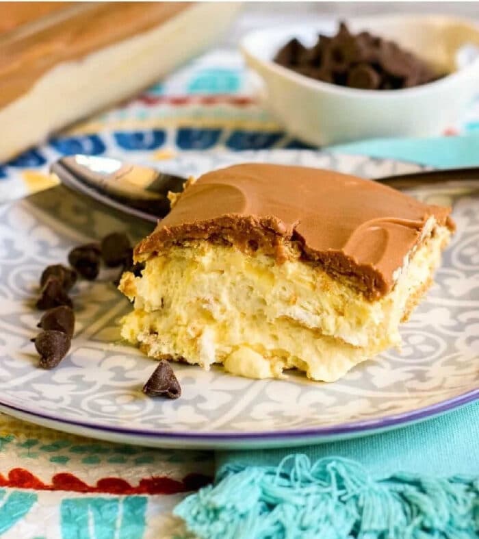 Eclair Cake without Graham Crackers