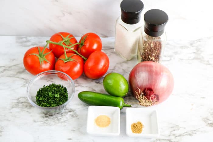 Pico de Gallo ingredients