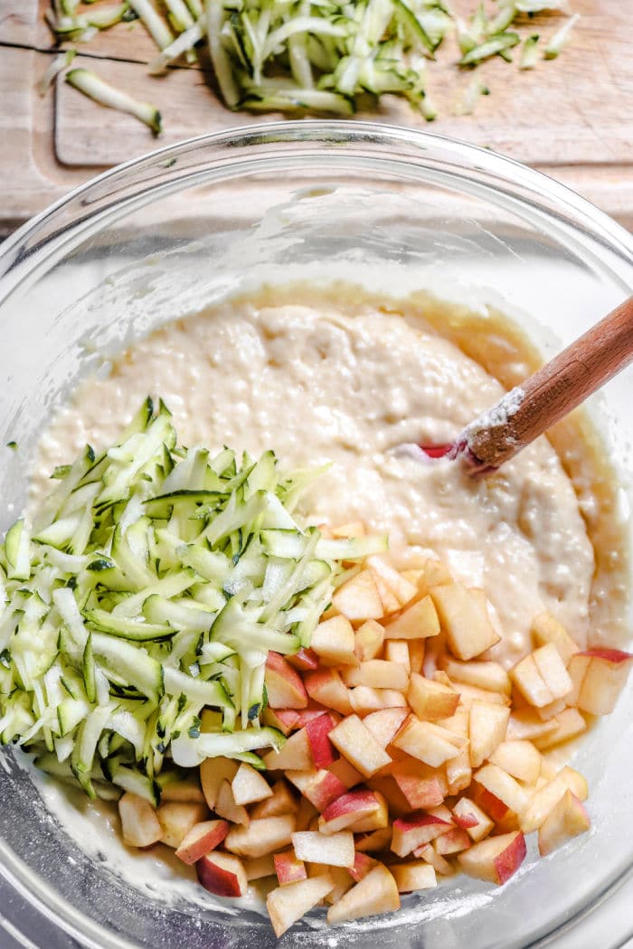 Zucchini Apple bread