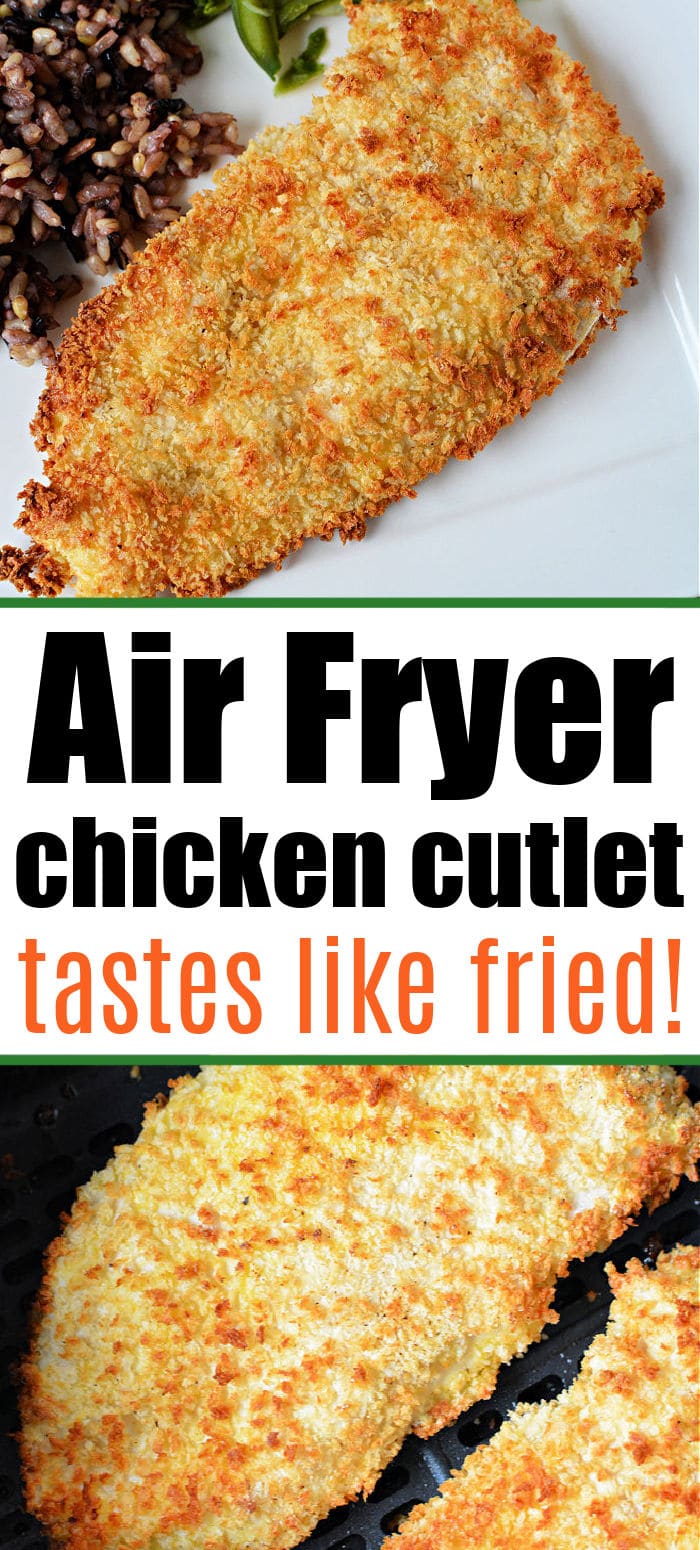 Crispy Chicken Cutlets in Air Fryer Ninja Foodi Chicken Cutlets