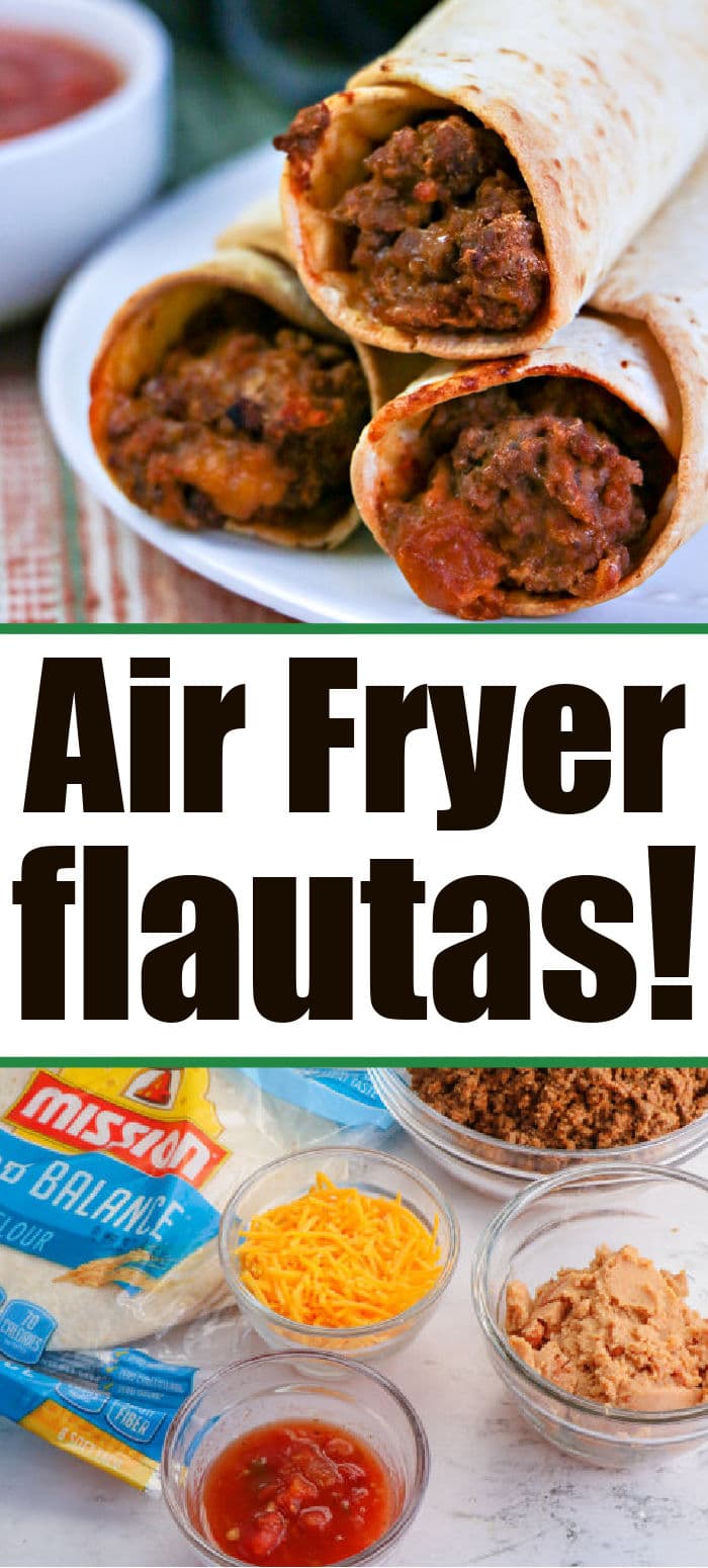 Beef or Chicken Air Fryer Flautas Recipe Ninja Foodi Flautas