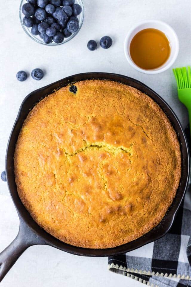 Jiffy Cornbread in Cast Iron Skillet · The Typical Mom