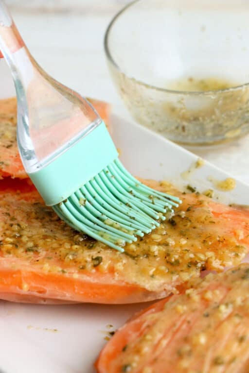 Frozen Salmon in Air Fryer (with Sauce)