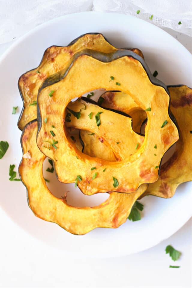 Air Fryer Acorn Squash Slices Ninja Foodi Acorn Squash
