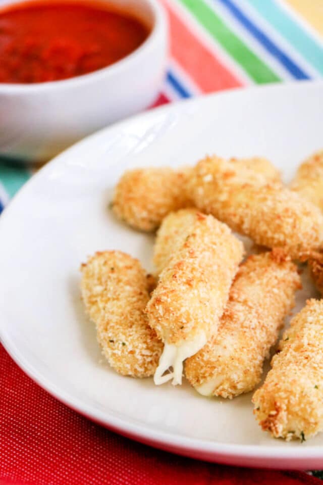 Homemade Mozzarella Sticks Air Fryer or Ninja Foodi