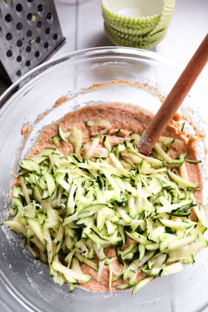 Zucchini Applesauce Muffins