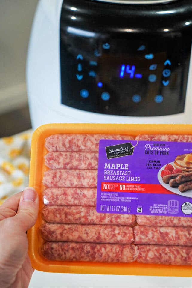 Jimmy Dean Sausage Links in Air Fryer Ninja Foodi Sausage Links