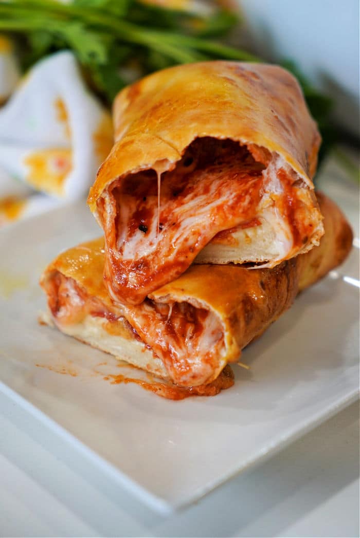 homemade pizza hot pocket