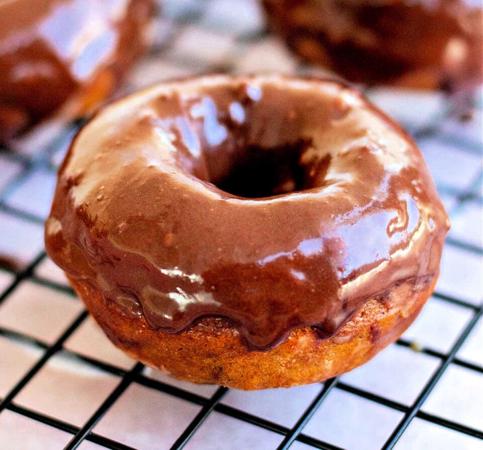 Homemade or Cake Mix Pumpkin Donuts Baked Pumpkin Donuts