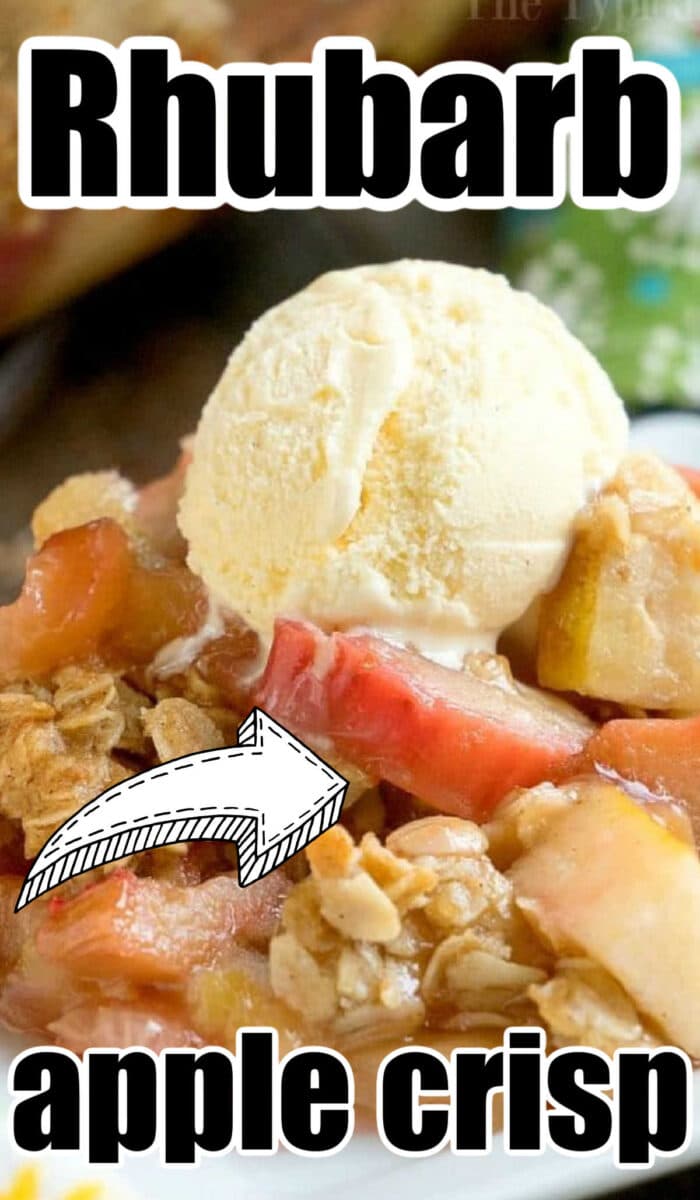 apple rhubarb crisp