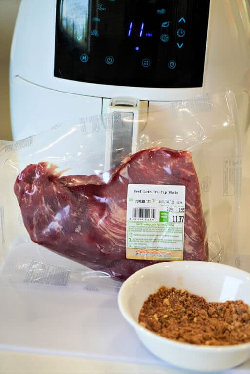 Air Fryer Tri Tip with Dry Rub Tender Ninja Foodi Tri Tip