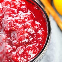 Homemade Cranberry Sauce with Orange