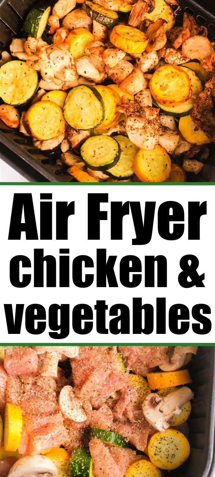 Easy Air Fryer Chicken and Vegetables - Ninja Foodi