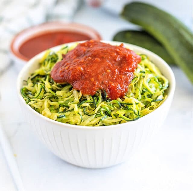 Air Fryer Zucchini Noodles Zoodles Ninja Foodi Zucchini Noodles