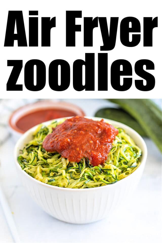 Air Fryer Zucchini Noodles Zoodles Ninja Foodi Zucchini Noodles