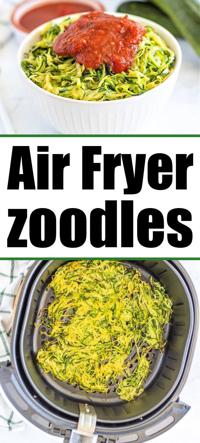 Air Fryer Zucchini Noodles Zoodles Ninja Foodi Zucchini Noodles