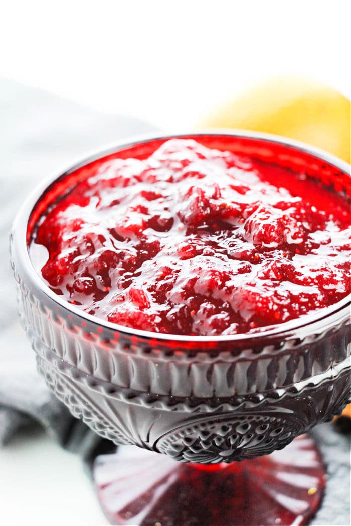 orange Homemade Cranberry Sauce