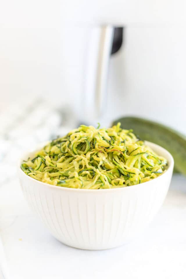 Air Fryer Zucchini Noodles Zoodles Ninja Foodi Zucchini Noodles