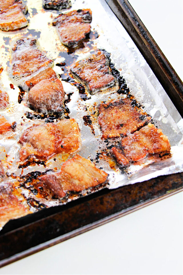 How to Cook Pork Belly in the Oven Baked Pork Belly Slices