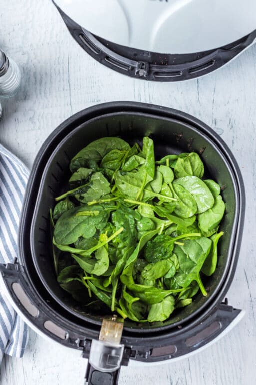 Buttered or Air Fryer Spinach Chips Ninja Foodi Spinach