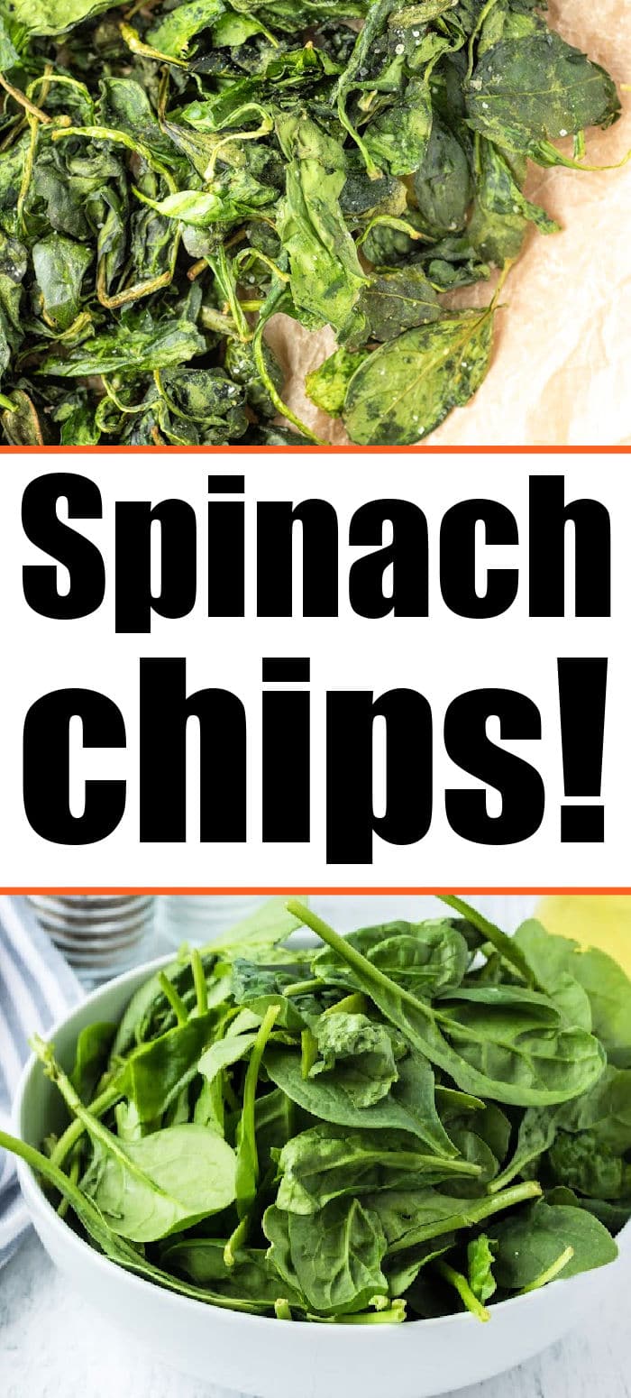 Buttered or Air Fryer Spinach Chips Ninja Foodi Spinach