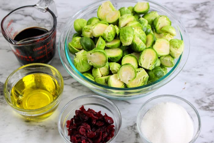 Brussel Sprouts and Cranberries