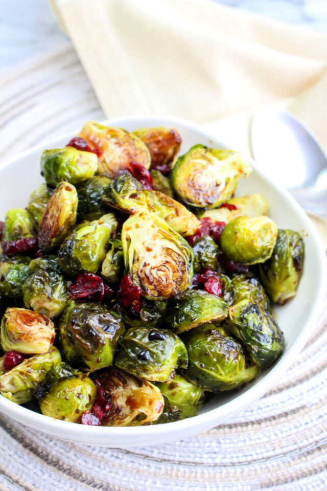 Roasted Brussel Sprouts with Balsamic Glaze Brussels at 375