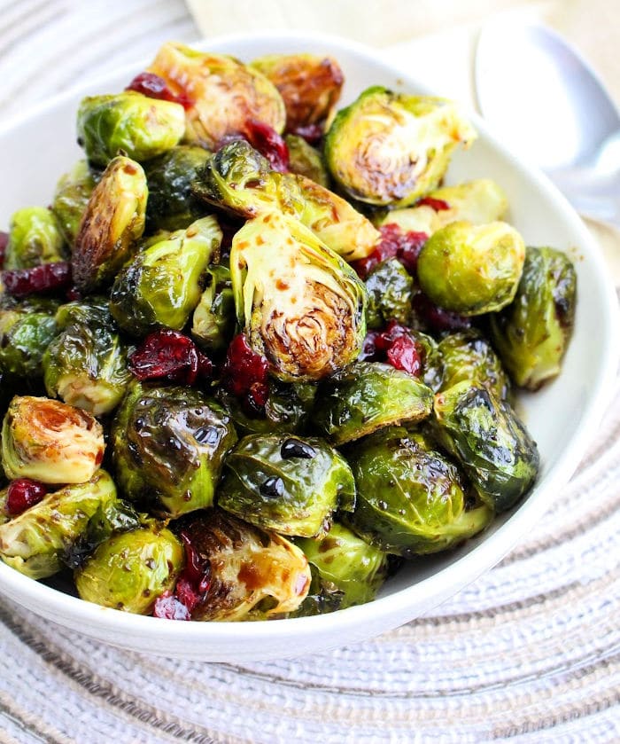 Roasted Brussel Sprouts with Balsamic Glaze Brussels at 375