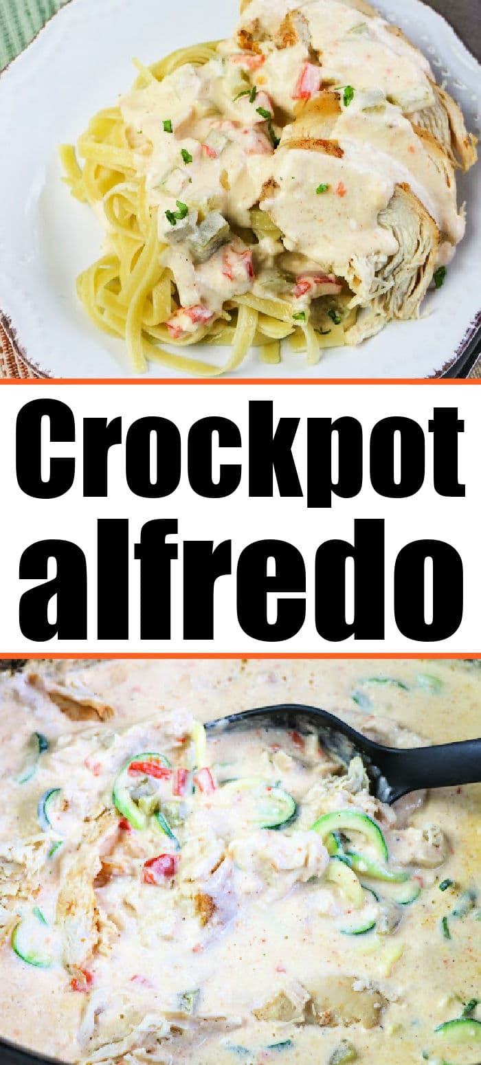 Slow Cooker Chicken Alfredo with Frozen Chicken - Cajun Option