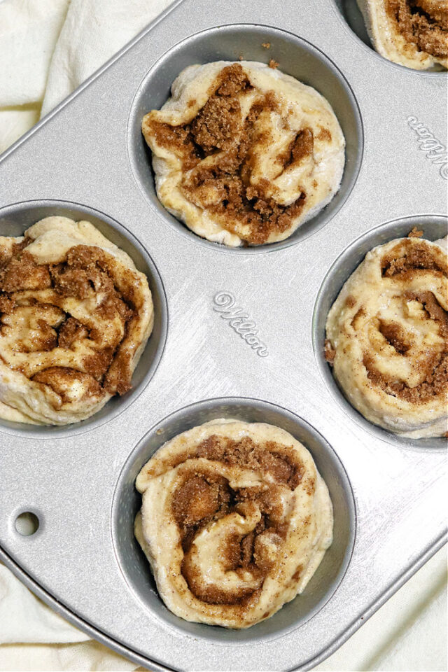 No Yeast Cinnamon Roll Muffins Muffin Tin Cinnamon Rolls