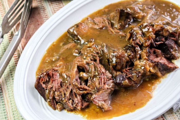 The Best Slow Cooker Beef Roast - Momsdish