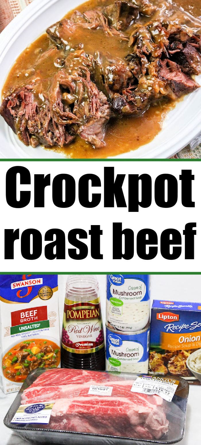 Slow Cooker Roast Beef and Gravy Crockpot Pot Roast