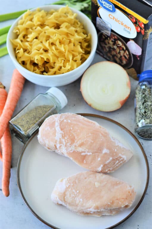 Instant Pot Chicken Noodle Soup with Frozen Chicken Ninja Foodi