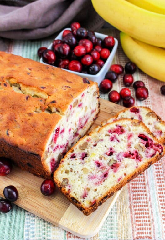 Banana Cranberry Bread or Muffins Leftover Cranberries Recipe