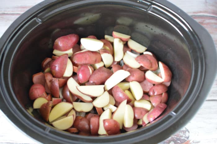 Crockpot Cabbage Sausage and potatoes