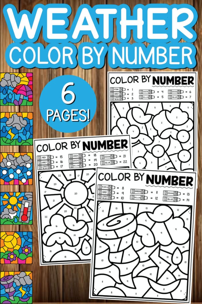 Free Printable Weather Coloring Pages · The Typical Mom