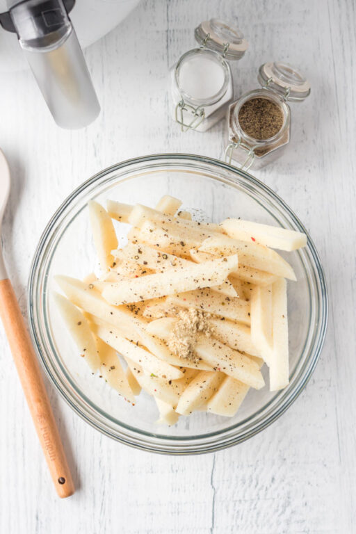 Air Fryer Jicama Fries Ninja Foodi Jicama Fries WW 0 Points