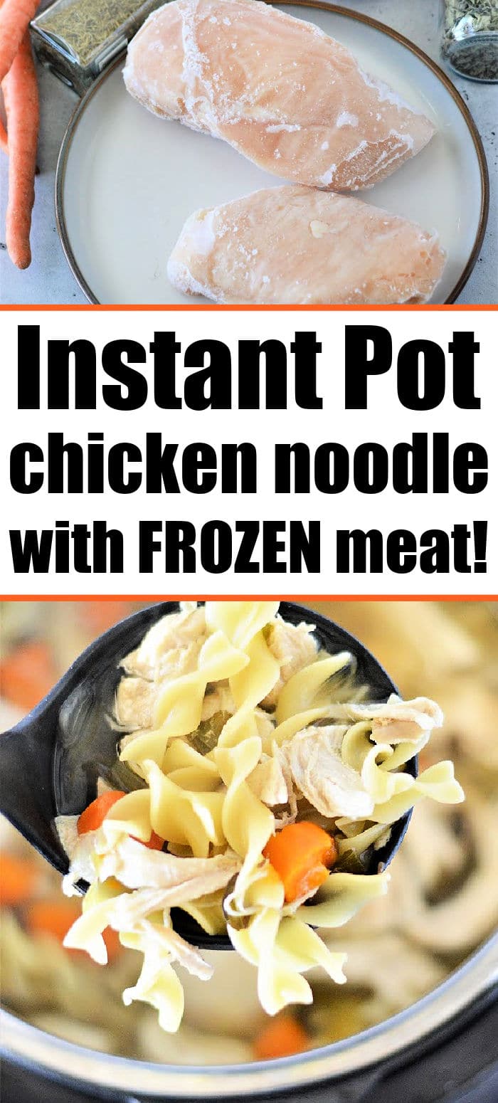 Instant Pot Chicken Noodle Soup with Frozen Chicken Ninja Foodi